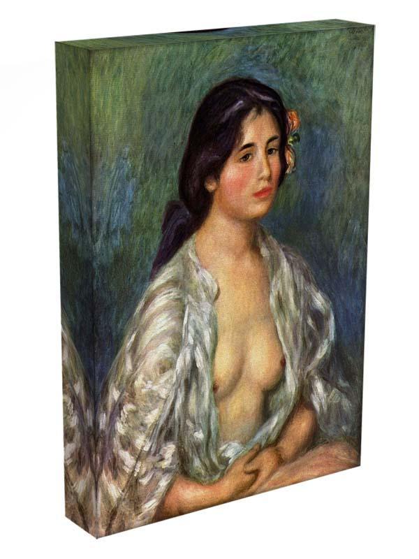 Gabrielle with open blouse by Renoir Canvas Print or Poster - Canvas Art Rocks - 3