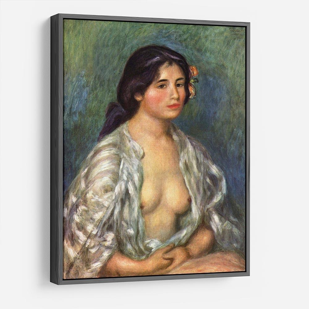 Gabrielle with open blouse by Renoir HD Metal Print