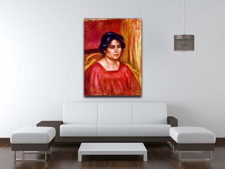 Gabrielle with red blouse by Renoir Canvas Print or Poster - Canvas Art Rocks - 4