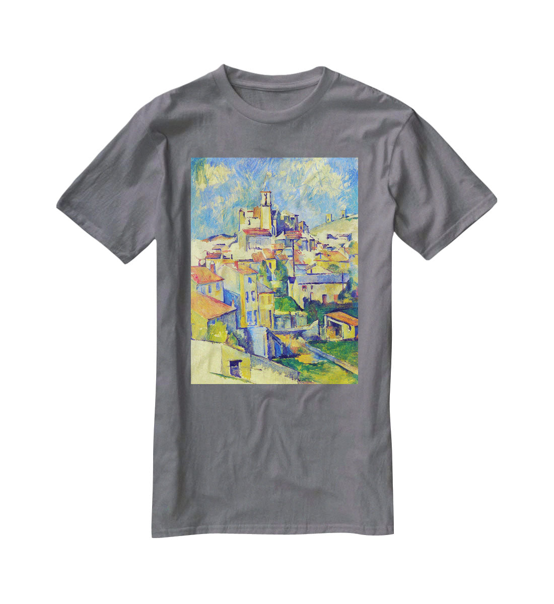 Gardanne by Cezanne T-Shirt - Canvas Art Rocks - 3