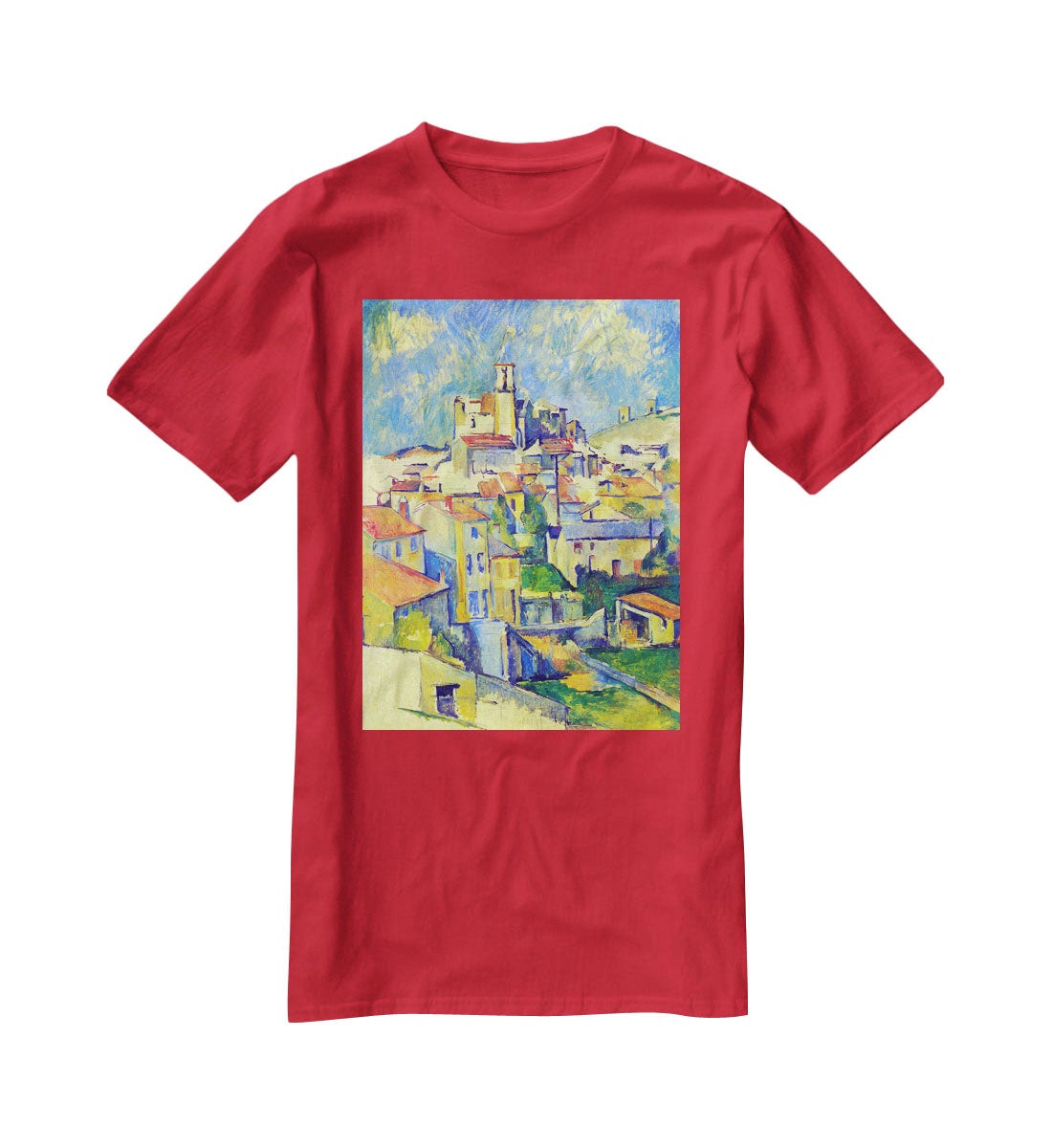 Gardanne by Cezanne T-Shirt - Canvas Art Rocks - 4