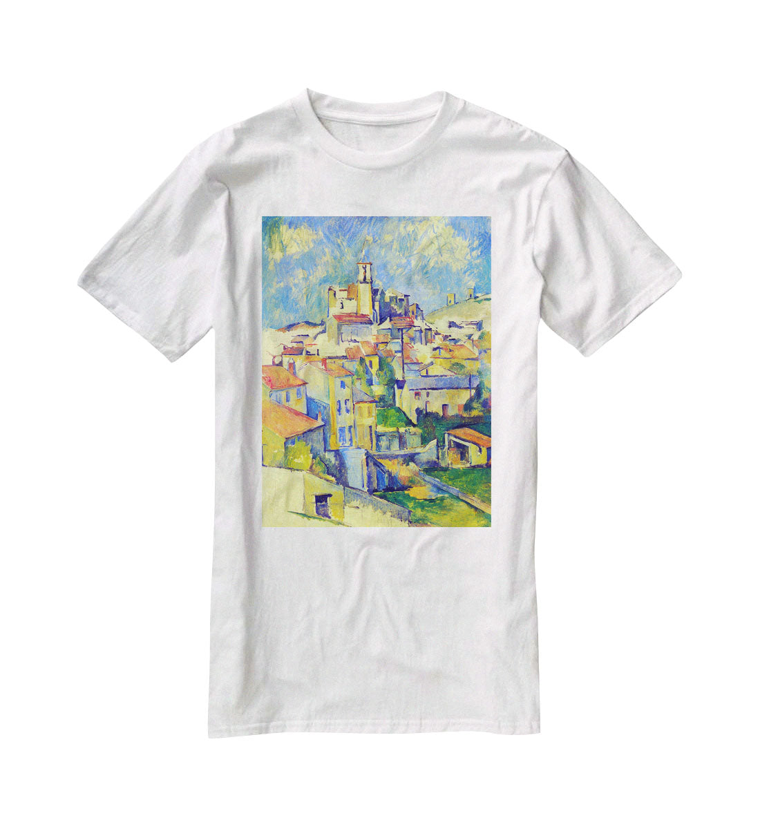 Gardanne by Cezanne T-Shirt - Canvas Art Rocks - 5