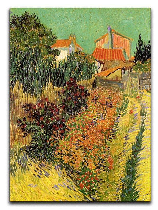 Garden Behind a House by Van Gogh Canvas Print & Poster  - Canvas Art Rocks - 1