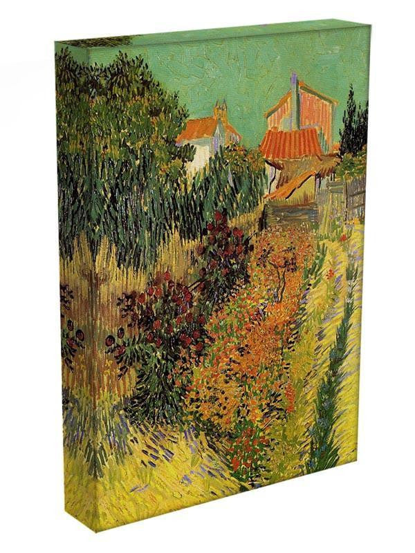 Garden Behind a House by Van Gogh Canvas Print & Poster - Canvas Art Rocks - 3