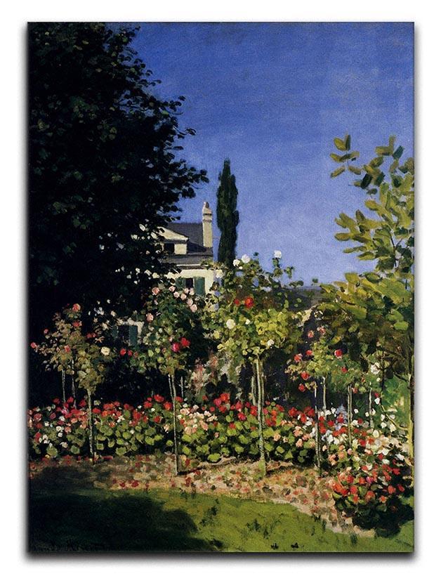 Garden In Flower At Sainte Adresse by Monet Canvas Print & Poster  - Canvas Art Rocks - 1