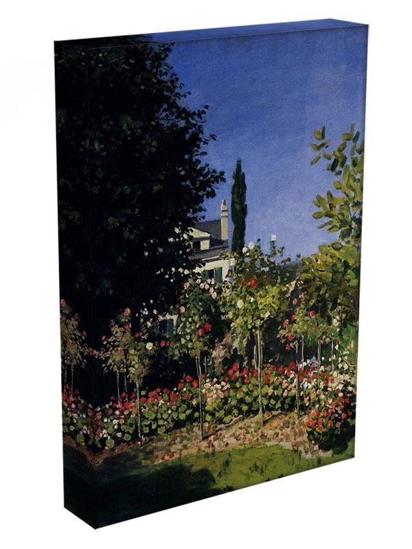 Garden In Flower At Sainte Adresse by Monet Canvas Print & Poster - Canvas Art Rocks - 3
