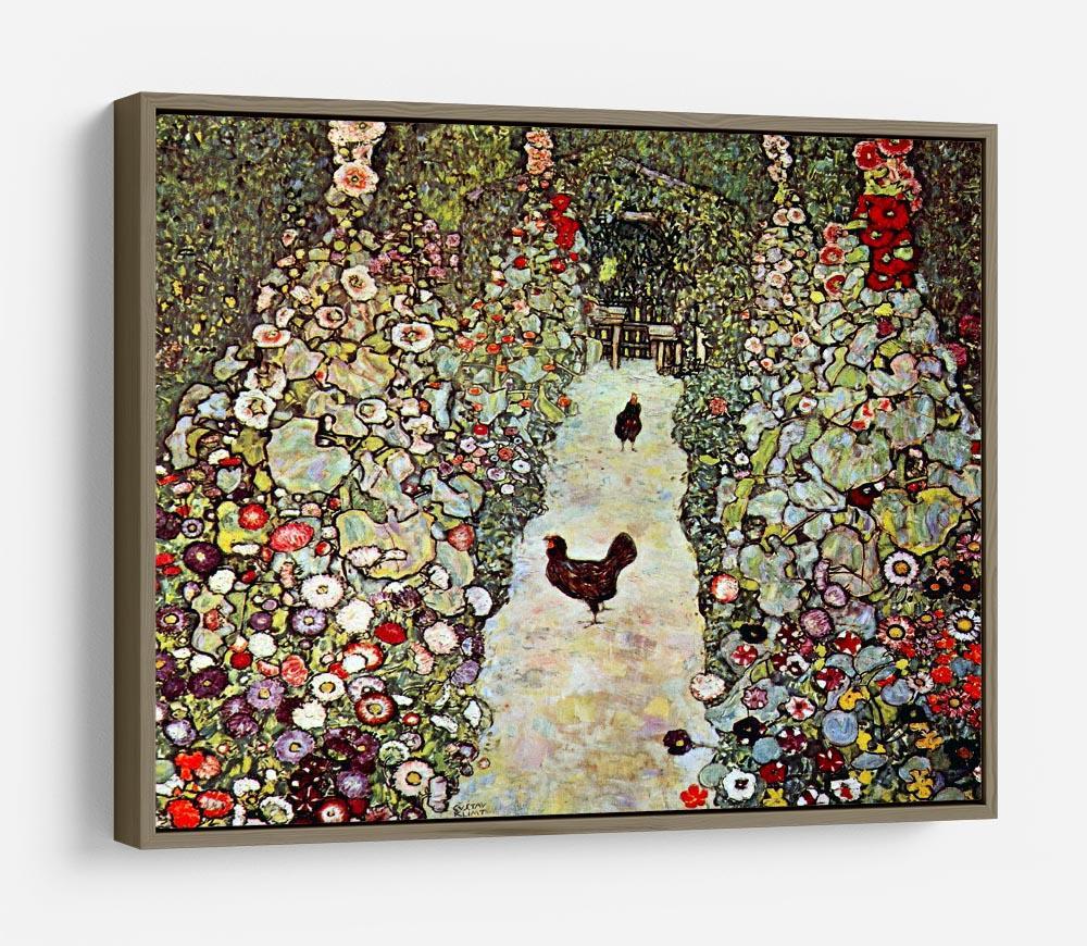Garden Path with Chickens by Klimt HD Metal Print