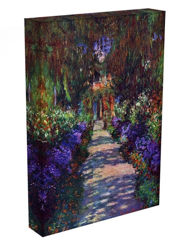 Garden at Giverny by Monet Canvas Print & Poster - Canvas Art Rocks - 3