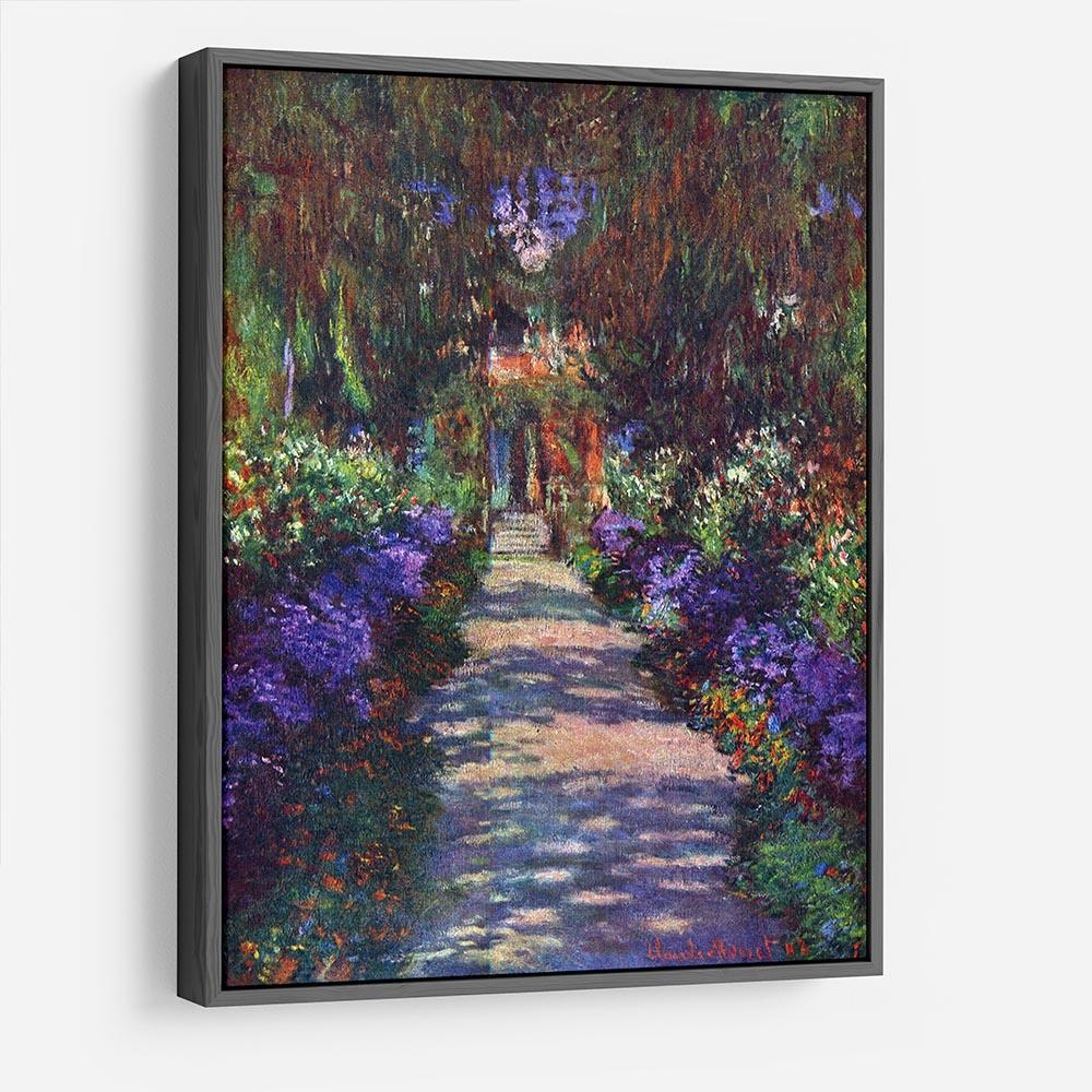 Garden at Giverny by Monet HD Metal Print