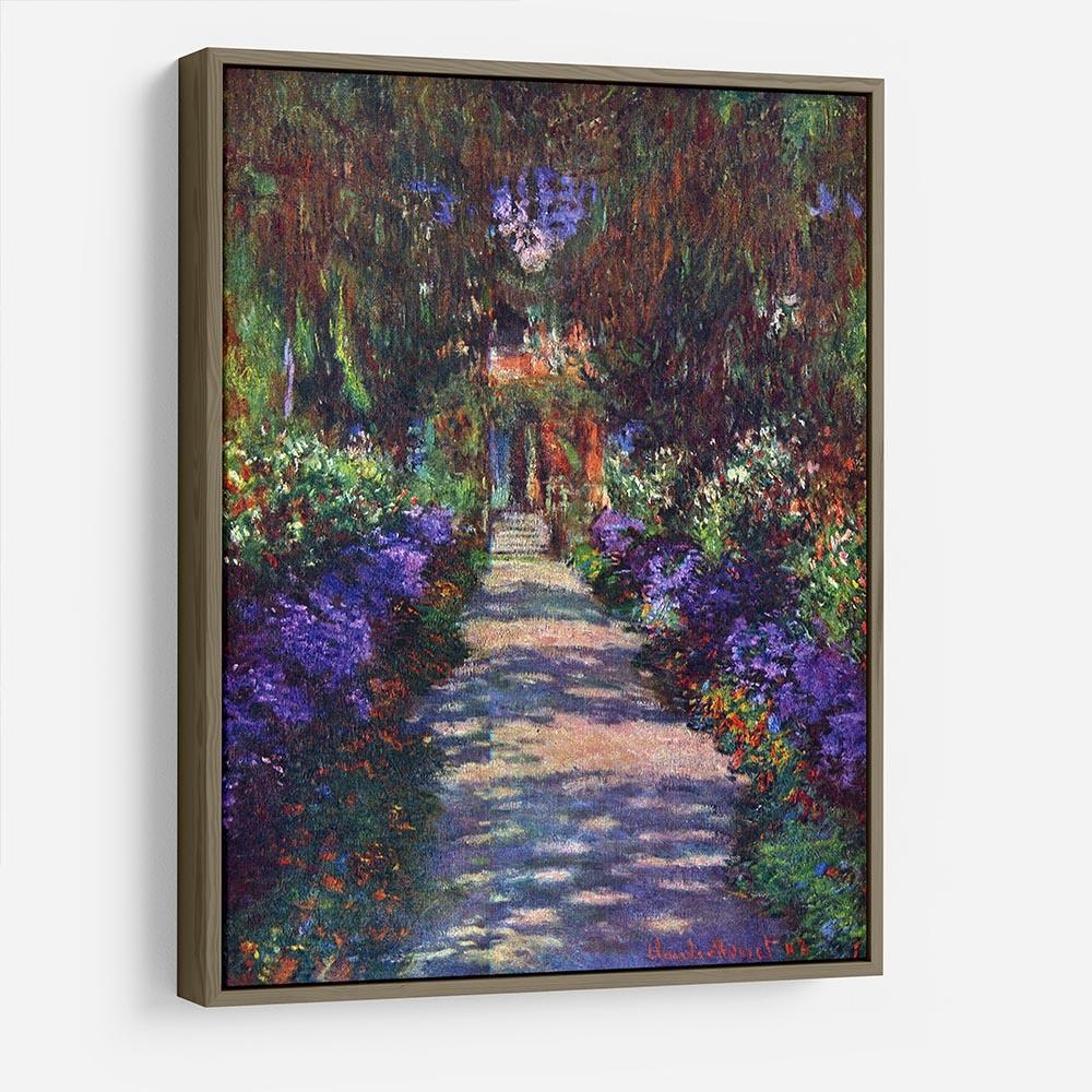 Garden at Giverny by Monet HD Metal Print