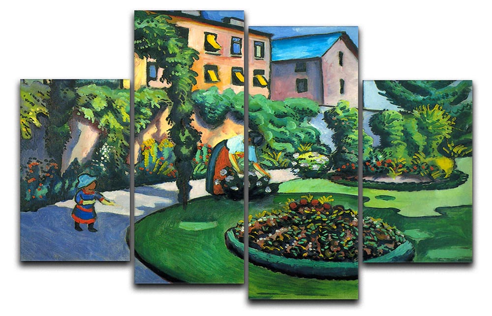 Garden image by Macke 4 Split Panel Canvas - Canvas Art Rocks - 1