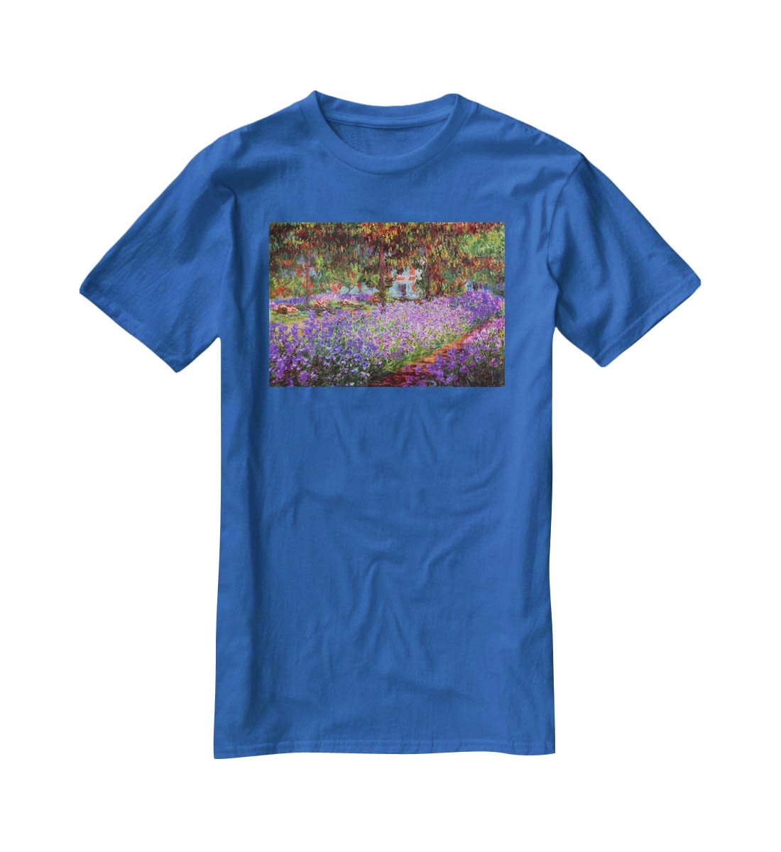 Garden in Giverny by Monet T-Shirt - Canvas Art Rocks - 2