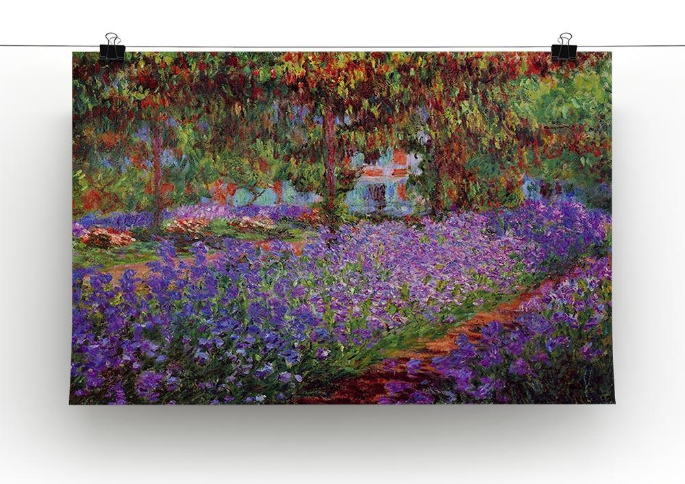 Garden in Giverny by Monet Canvas Print & Poster - Canvas Art Rocks - 2