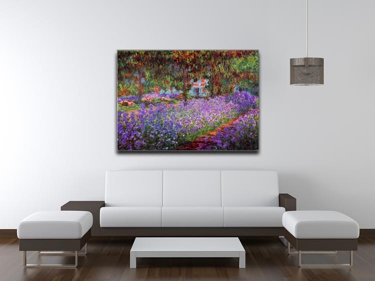 Garden in Giverny by Monet Canvas Print & Poster - Canvas Art Rocks - 4