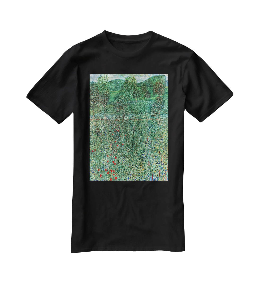 Garden landscape by Klimt T-Shirt - Canvas Art Rocks - 1