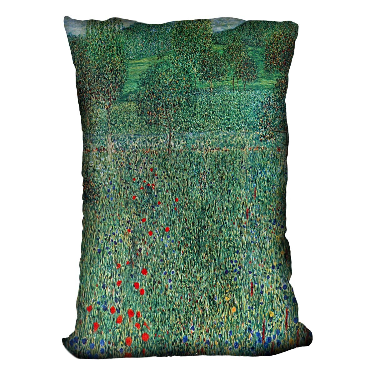 Garden landscape by Klimt Throw Pillow