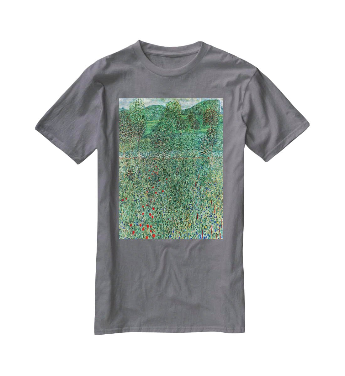 Garden landscape by Klimt T-Shirt - Canvas Art Rocks - 3