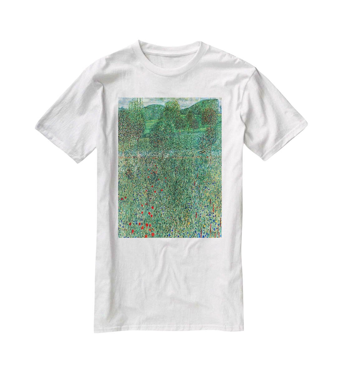 Garden landscape by Klimt T-Shirt - Canvas Art Rocks - 5