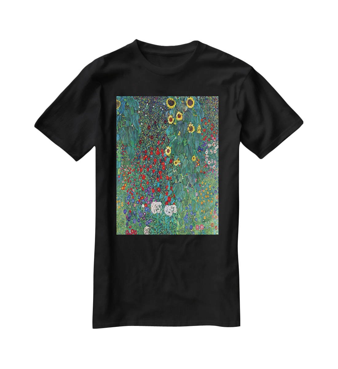 Garden with Crucifix 2 by Klimt T-Shirt - Canvas Art Rocks - 1
