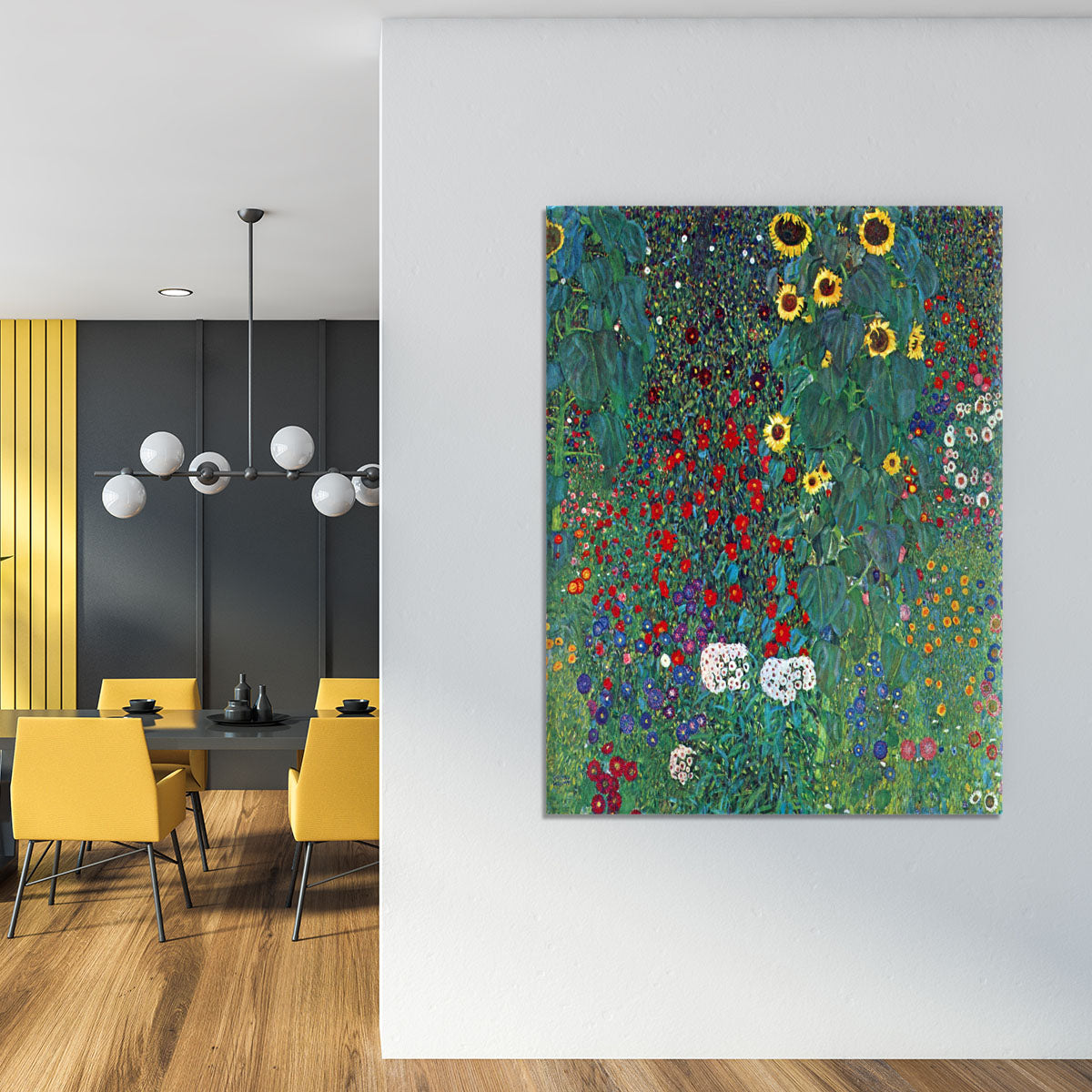 Garden with Crucifix 2 by Klimt Canvas Print or Poster - Canvas Art Rocks - 4