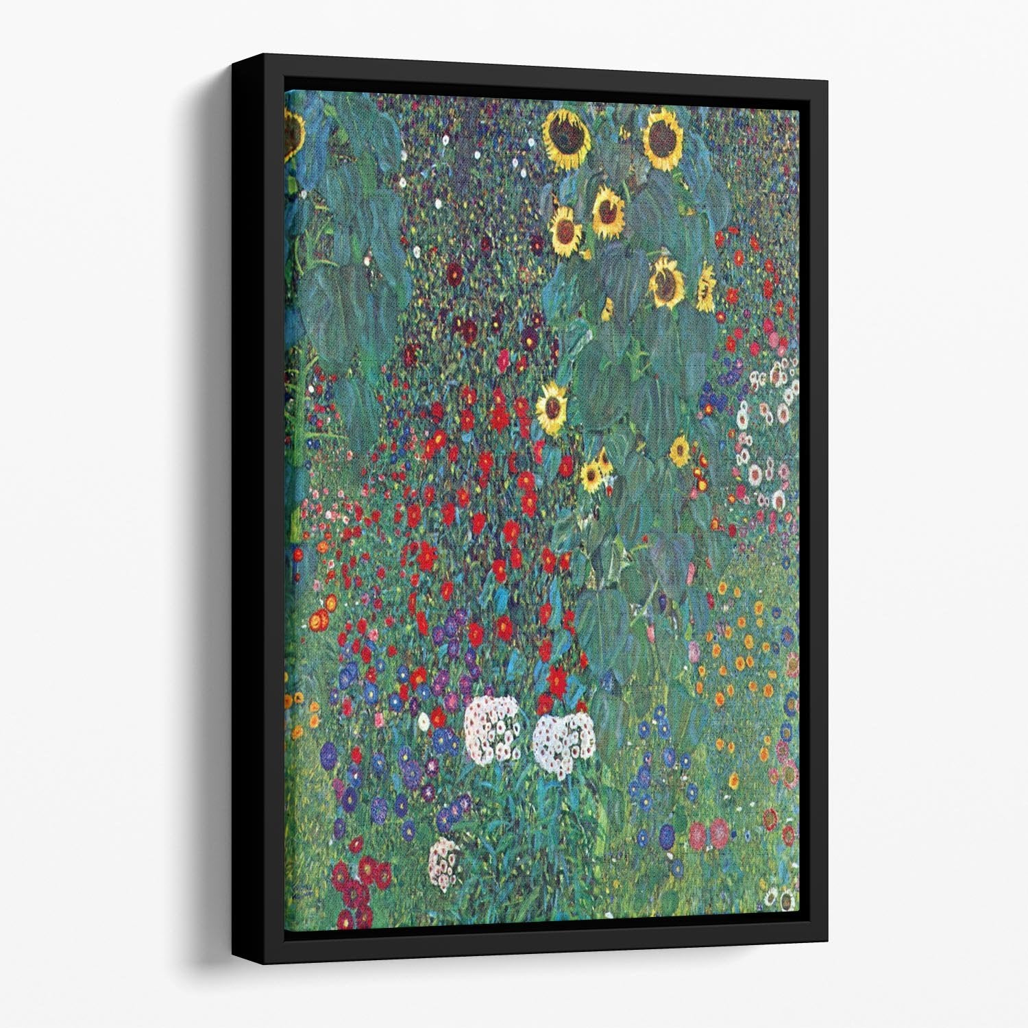 Garden with Crucifix 2 by Klimt Floating Framed Canvas