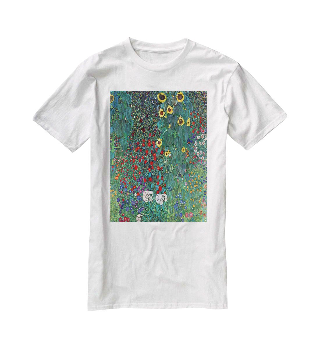 Garden with Crucifix 2 by Klimt T-Shirt - Canvas Art Rocks - 5