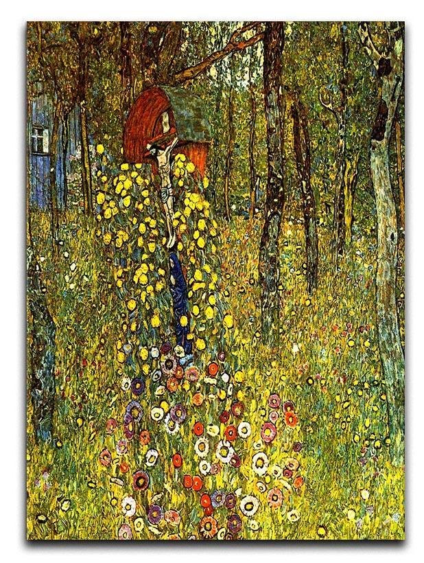 Garden with crucifix by Klimt Canvas Print or Poster  - Canvas Art Rocks - 1