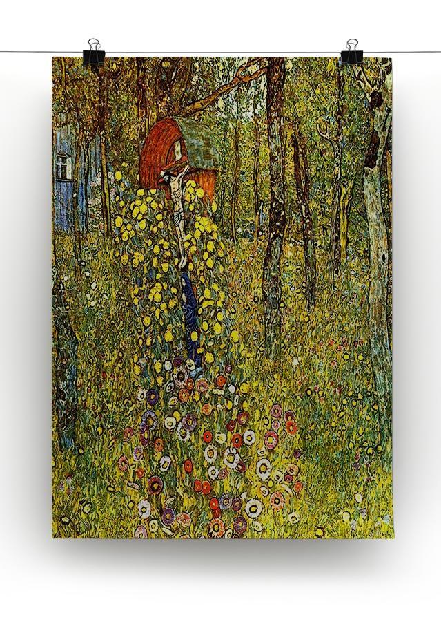 Garden with crucifix by Klimt Canvas Print or Poster - Canvas Art Rocks - 2