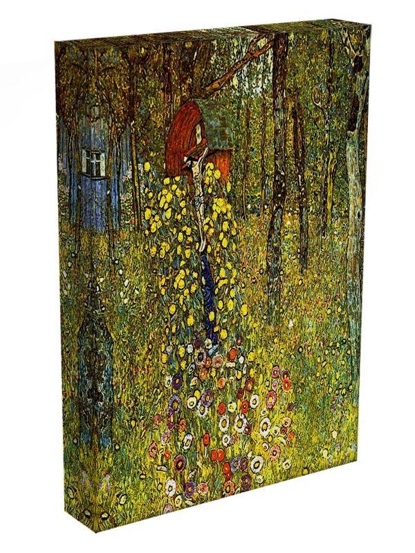 Garden with crucifix by Klimt Canvas Print or Poster - Canvas Art Rocks - 3