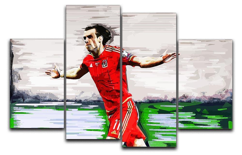 Gareth Bale 4 Split Panel Canvas  - Canvas Art Rocks - 1
