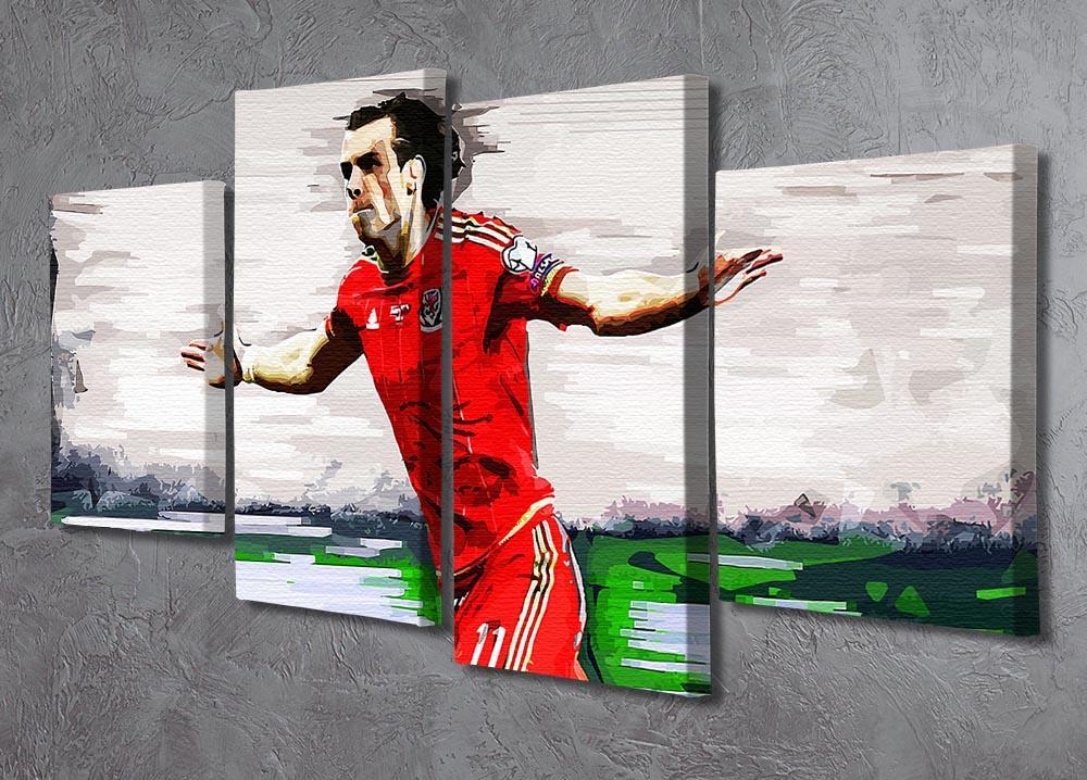 Gareth Bale 4 Split Panel Canvas - Canvas Art Rocks - 2