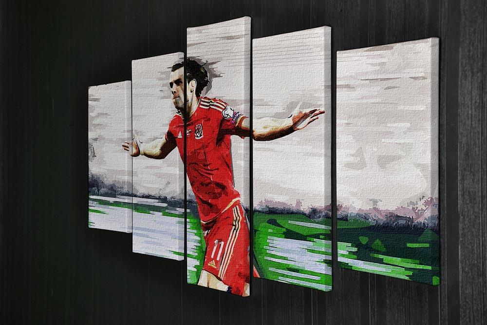 Gareth Bale 5 Split Panel Canvas - Canvas Art Rocks - 2