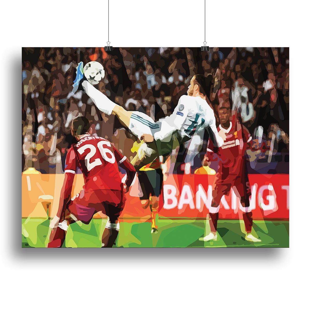 Gareth Bale Overhead Kick Canvas Print or Poster