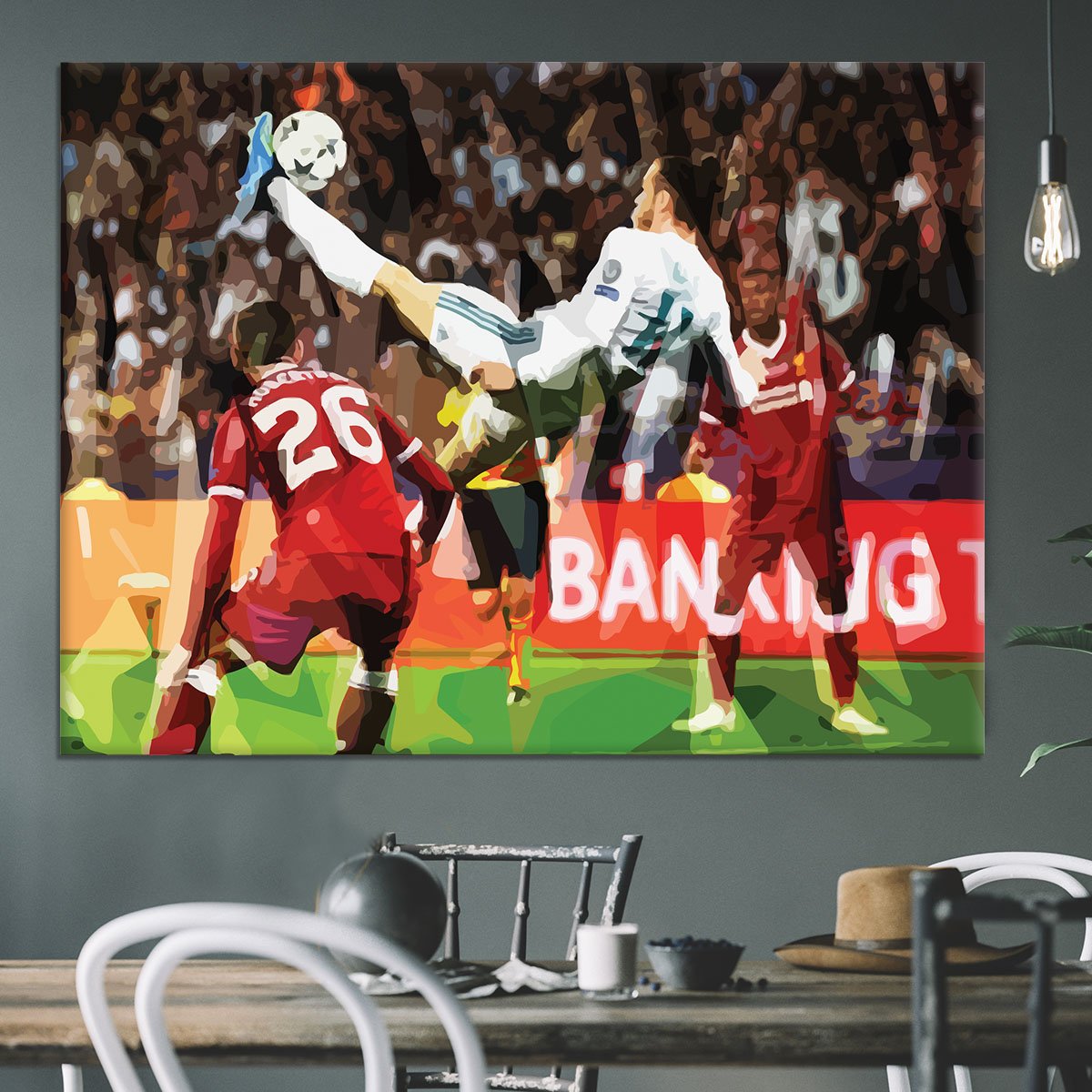 Gareth Bale Overhead Kick Canvas Print or Poster
