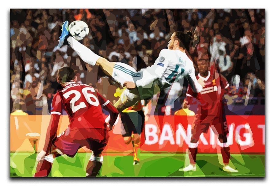 Gareth Bale Overhead Kick Canvas Print or Poster  - Canvas Art Rocks - 1