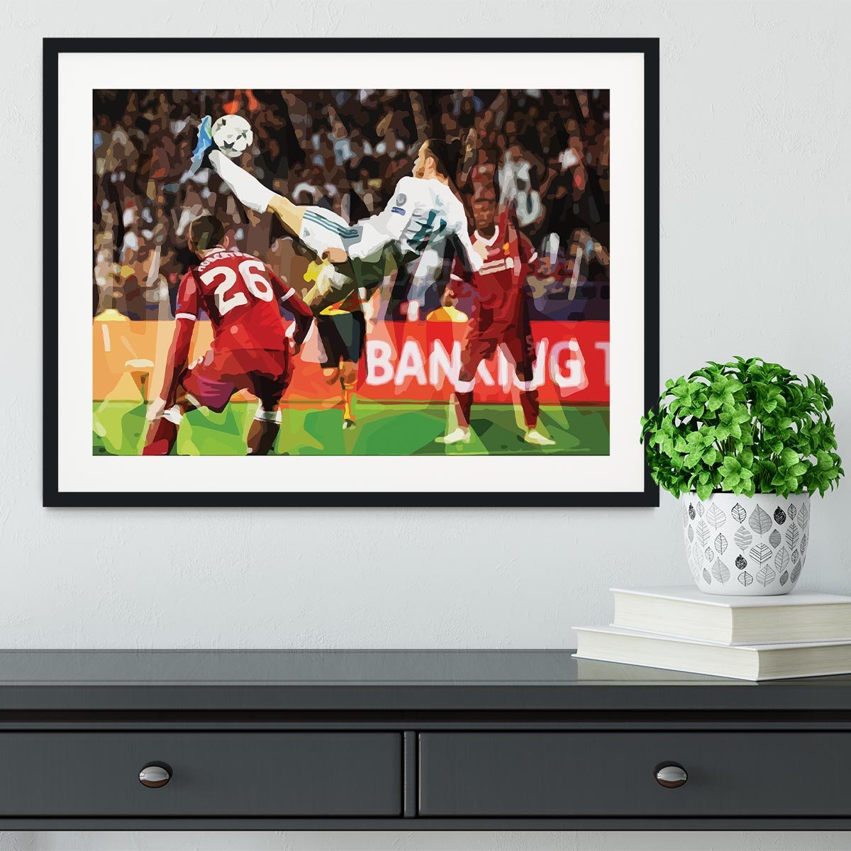 Gareth Bale Overhead Kick Framed Print - Canvas Art Rocks - 1