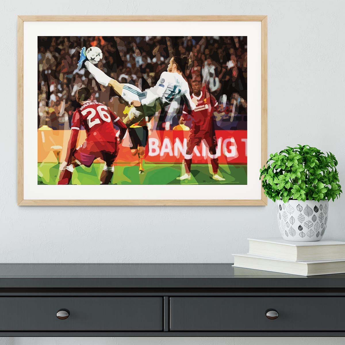 Gareth Bale Overhead Kick Framed Print - Canvas Art Rocks - 3