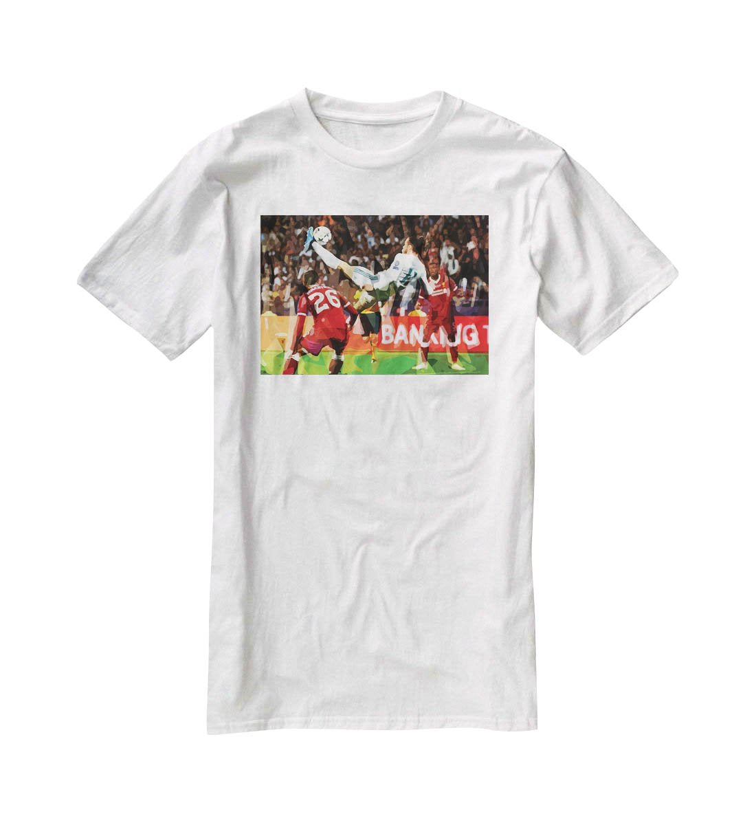 Gareth Bale Overhead Kick T-Shirt - Canvas Art Rocks - 5