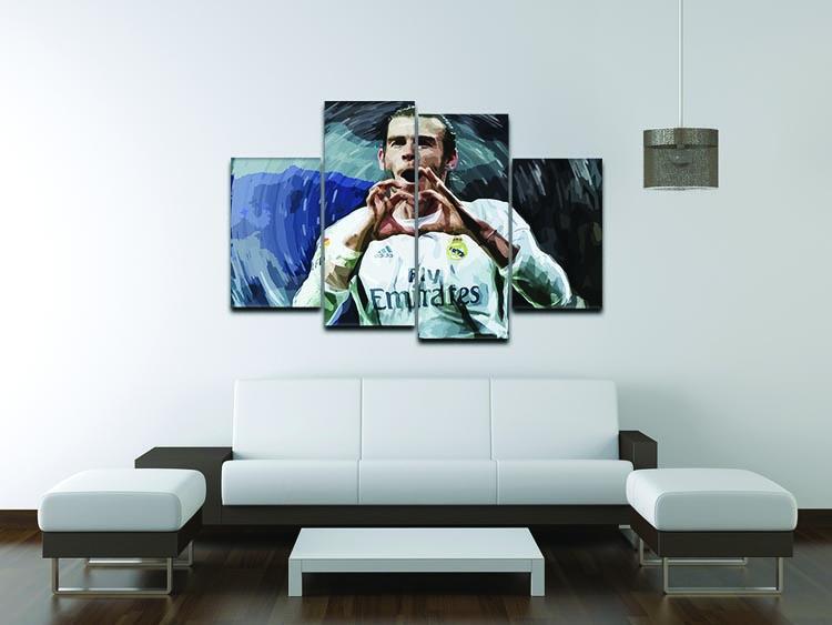 Gareth Bale Real Madrid 4 Split Panel Canvas - Canvas Art Rocks - 3