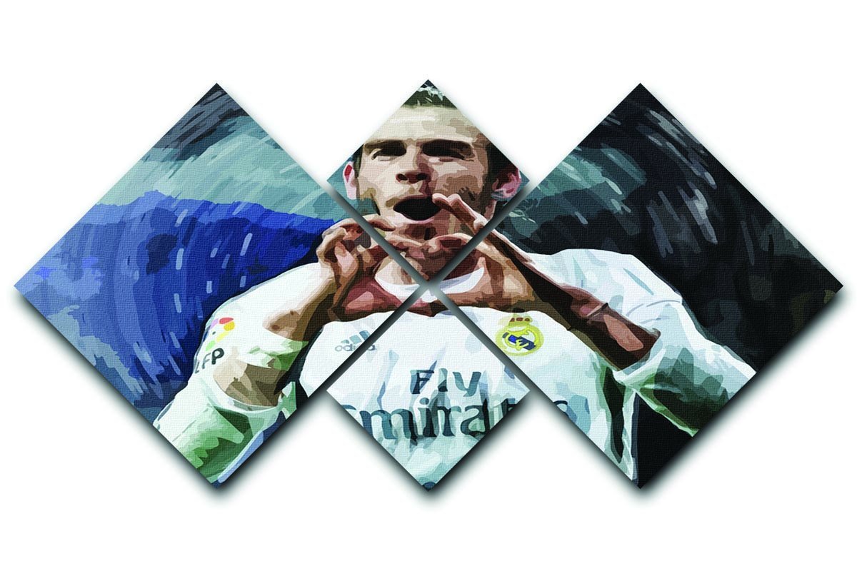 Gareth Bale Real Madrid 4 Square Multi Panel Canvas  - Canvas Art Rocks - 1