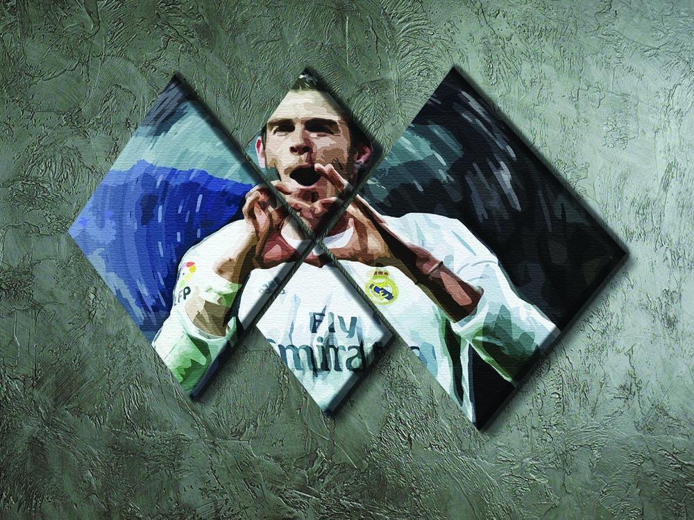 Gareth Bale Real Madrid 4 Square Multi Panel Canvas - Canvas Art Rocks - 2