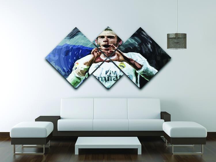 Gareth Bale Real Madrid 4 Square Multi Panel Canvas - Canvas Art Rocks - 3