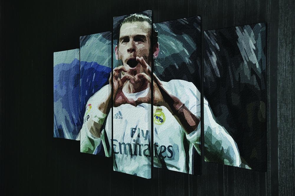 Gareth Bale Real Madrid 5 Split Panel Canvas - Canvas Art Rocks - 2