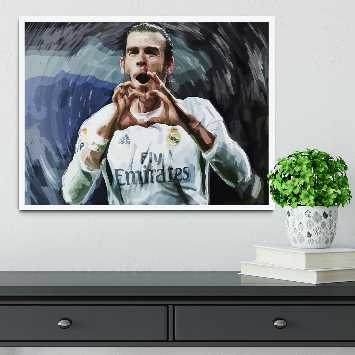 Gareth Bale Real Madrid Framed Print - Canvas Art Rocks -6