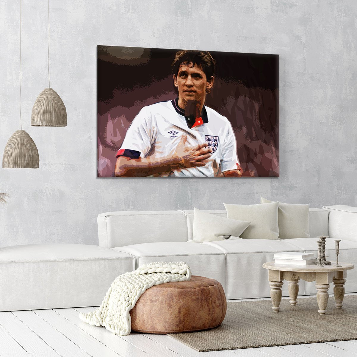 Gary Lineker England Canvas Print or Poster