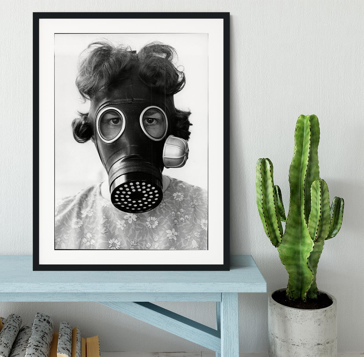 Gas Mask Framed Print - Canvas Art Rocks - 1