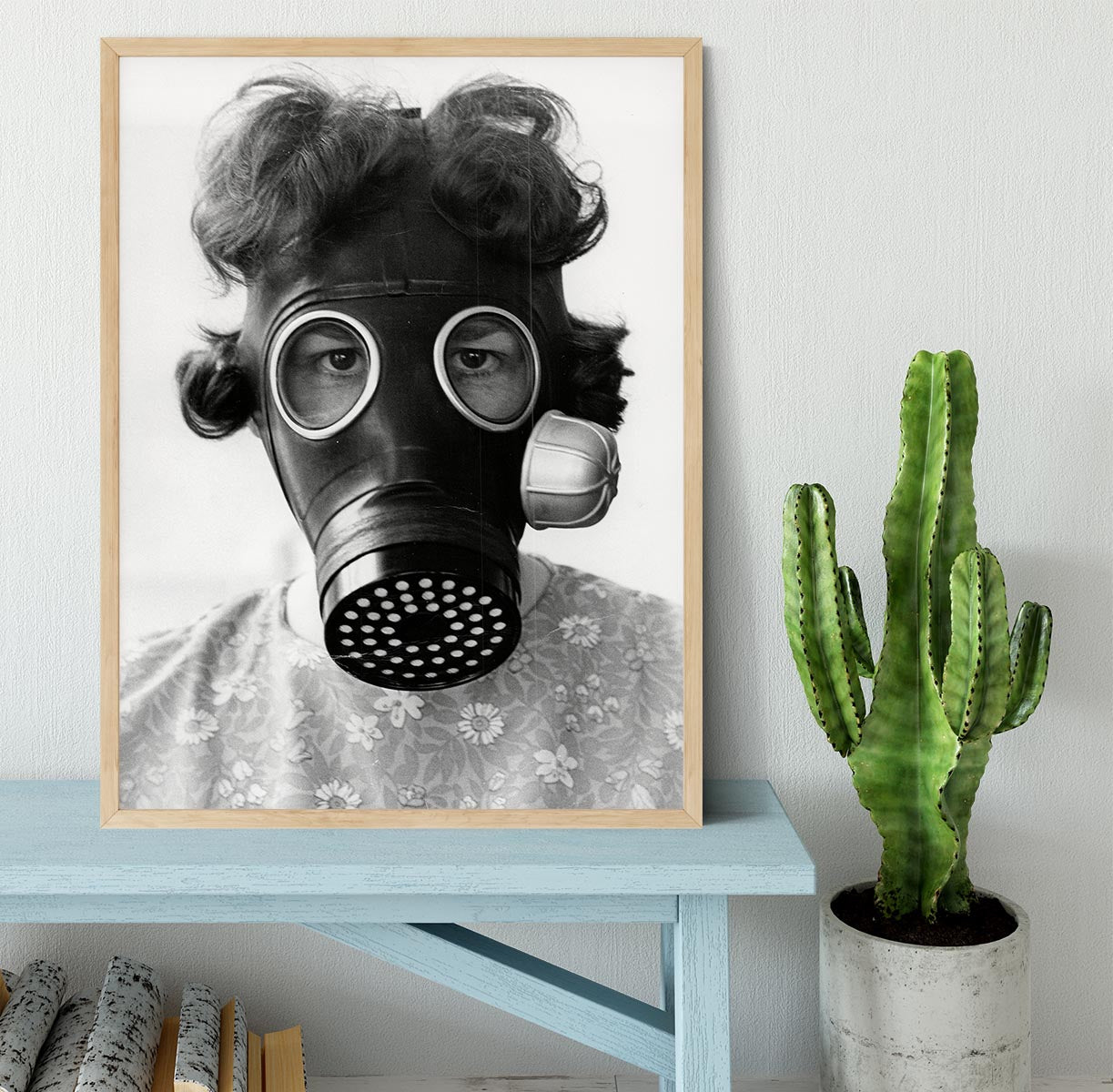 Gas Mask Framed Print - Canvas Art Rocks - 4