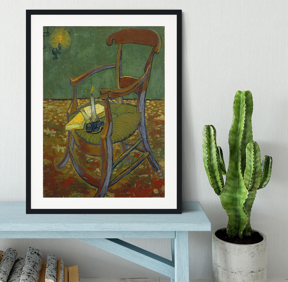 Gauguins chair by Van Gogh Framed Print - Canvas Art Rocks - 1