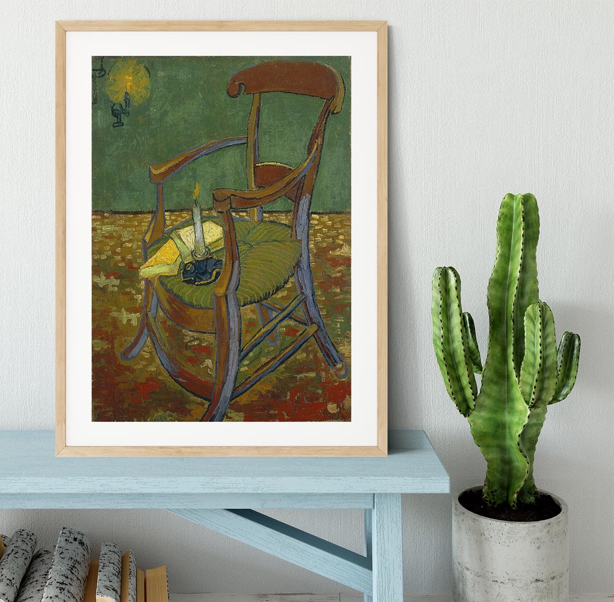 Gauguins chair by Van Gogh Framed Print - Canvas Art Rocks - 3