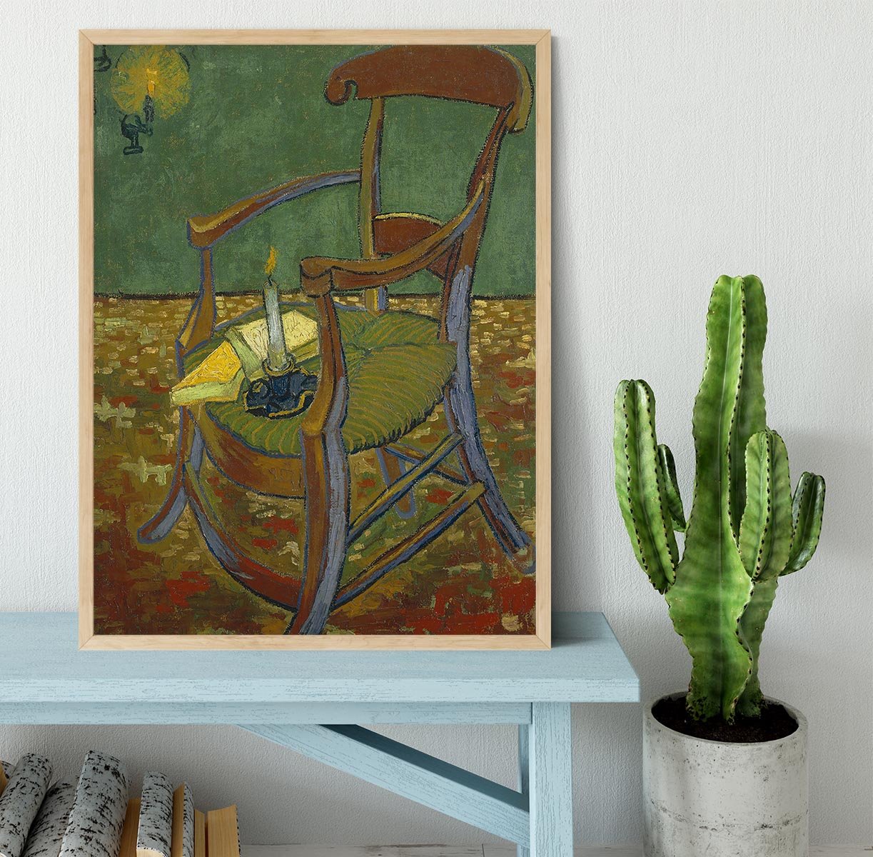 Gauguins chair by Van Gogh Framed Print - Canvas Art Rocks - 4